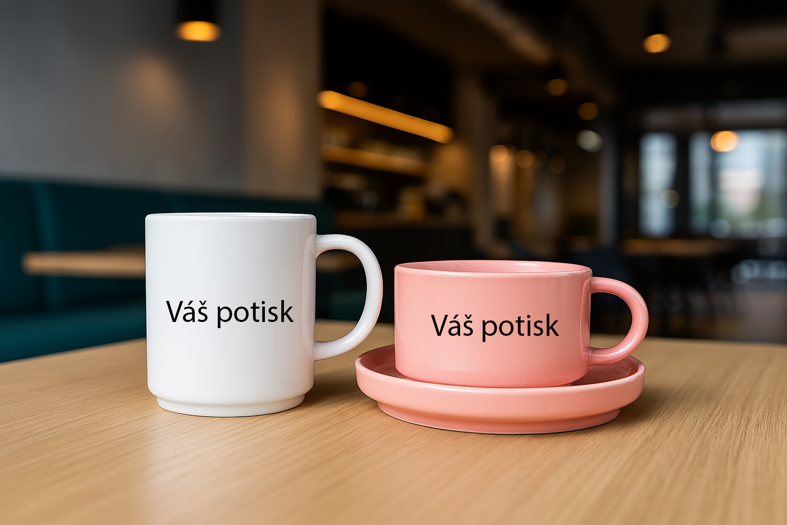 Kávový stohovatelný a makronkový hrnek